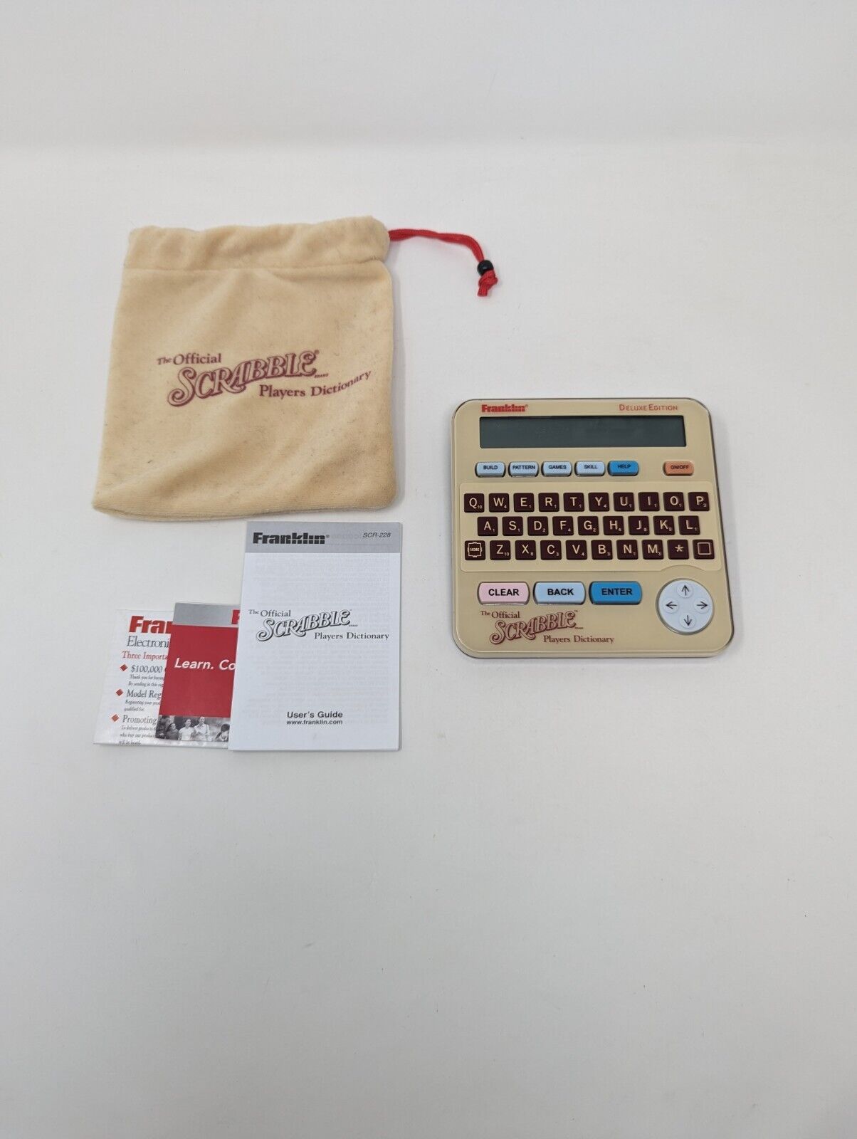 Franklin Scrabble Players Electronic Dictionary Deluxe Edition SCR-228