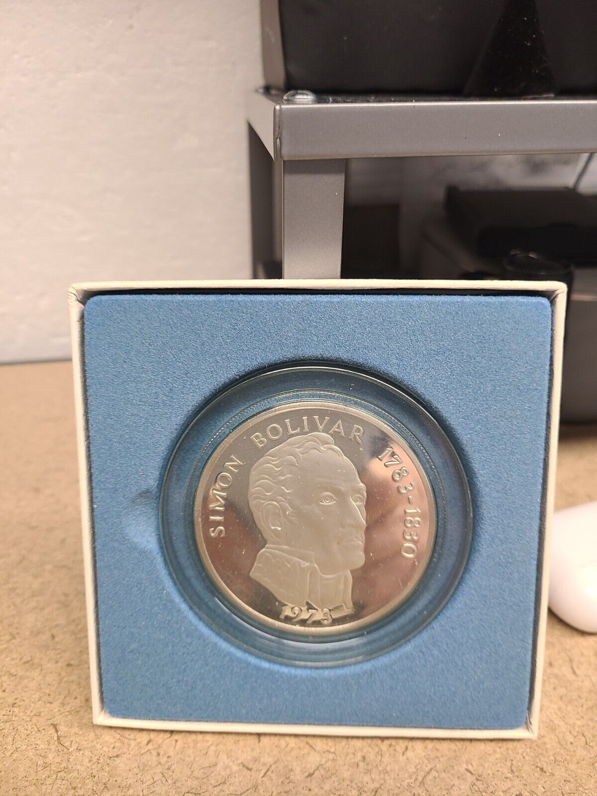 1973 Republic of Panama 20 Balboas Silver PROOF Coin w/ BOX & COA