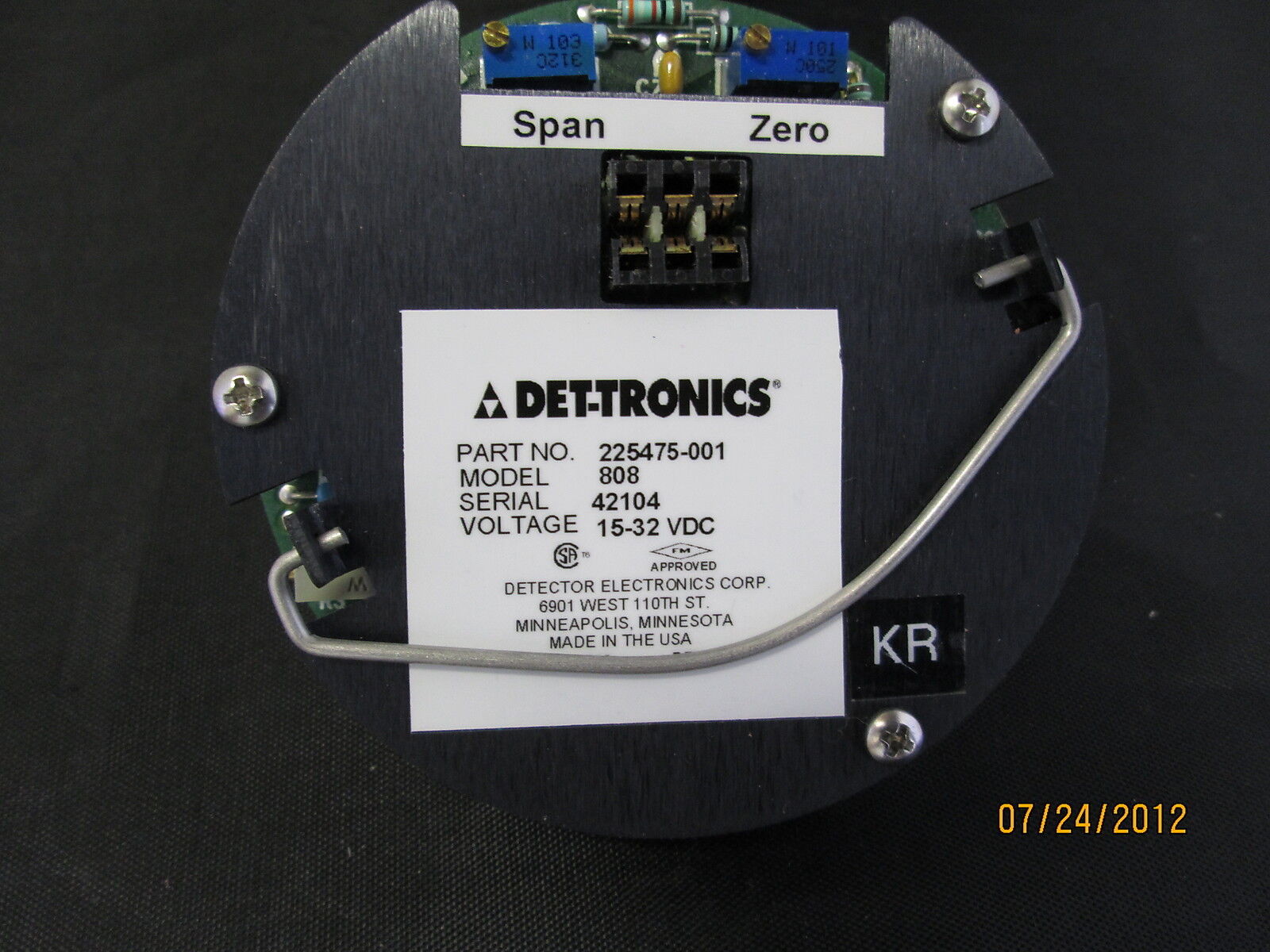 Det-Tronics Combustible transmitter 808  225475-001 new