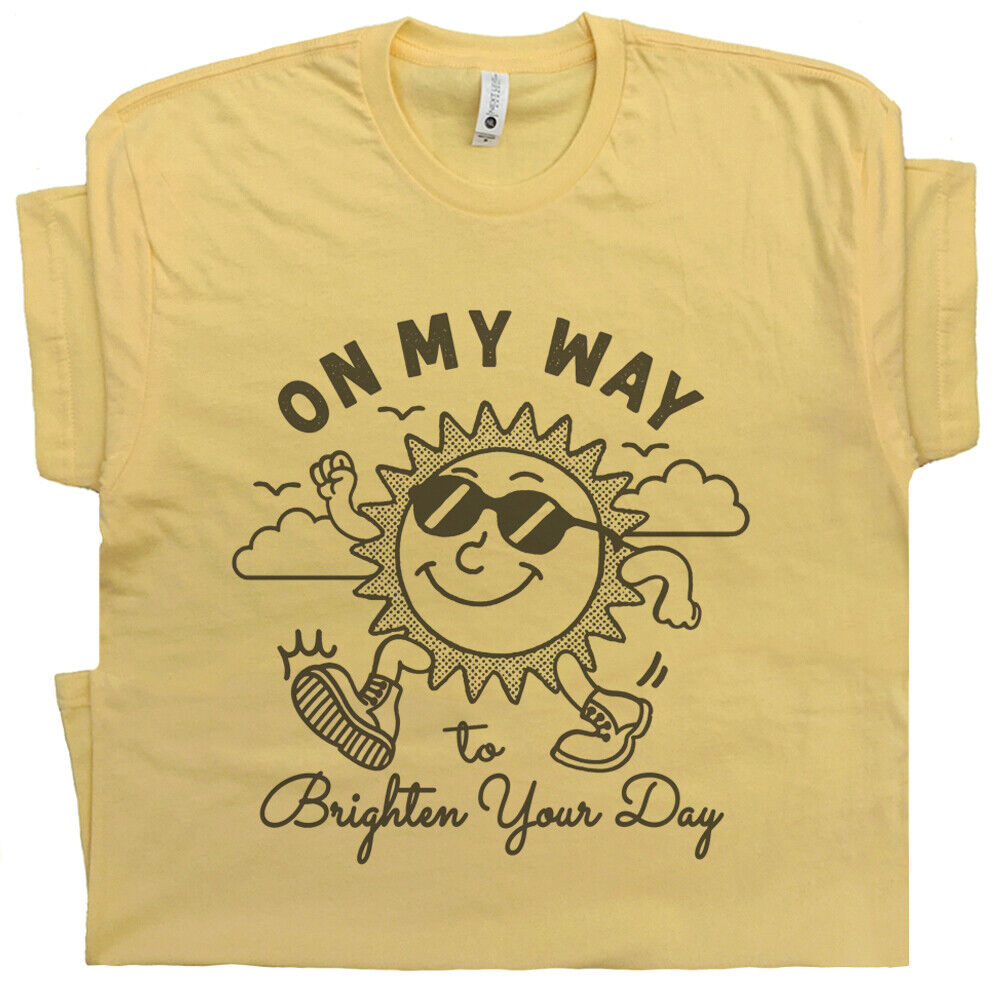 Vintage Sunshine Shirt Funny Shirts Cute Graphic Tees for Women Men Kids Retro T