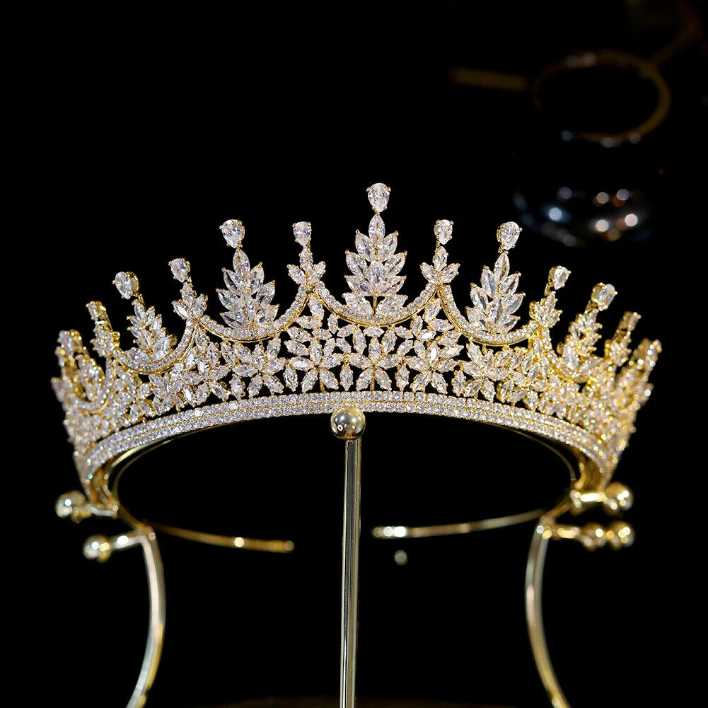 European Gorgeous Crystal Crowns Tiaras Bride Headband Wedding Headdress