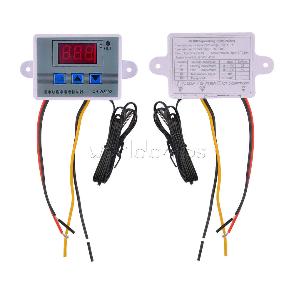 XH-W3002 W3001 NTC Digital LED Temperature Controller Thermostat Control Switch