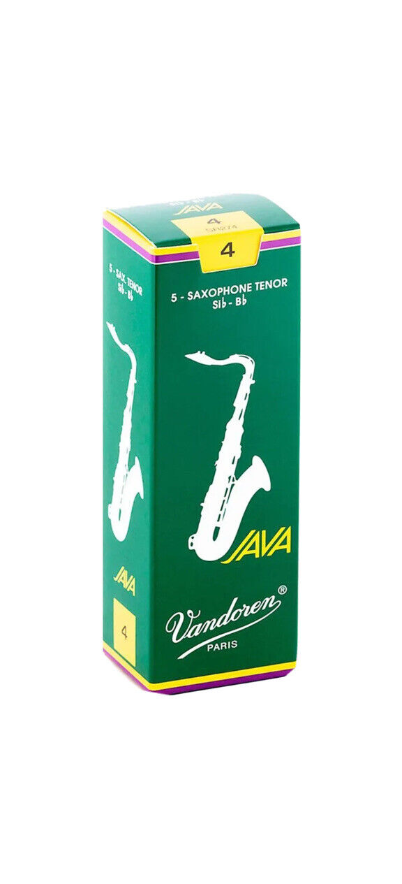 Vandoren JAVA Tenor Reeds Saxophone (Box of 5) Strength 4