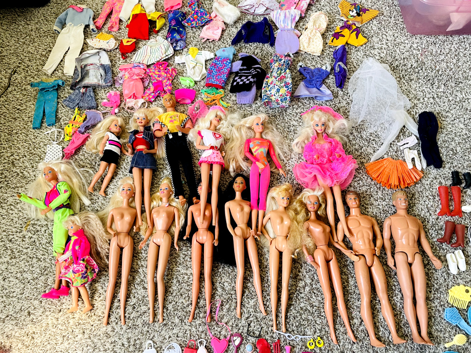 Vintage Barbie Lot with Ken - Dolls / Clothing / Accessories / 1980\'s and 1990\'s