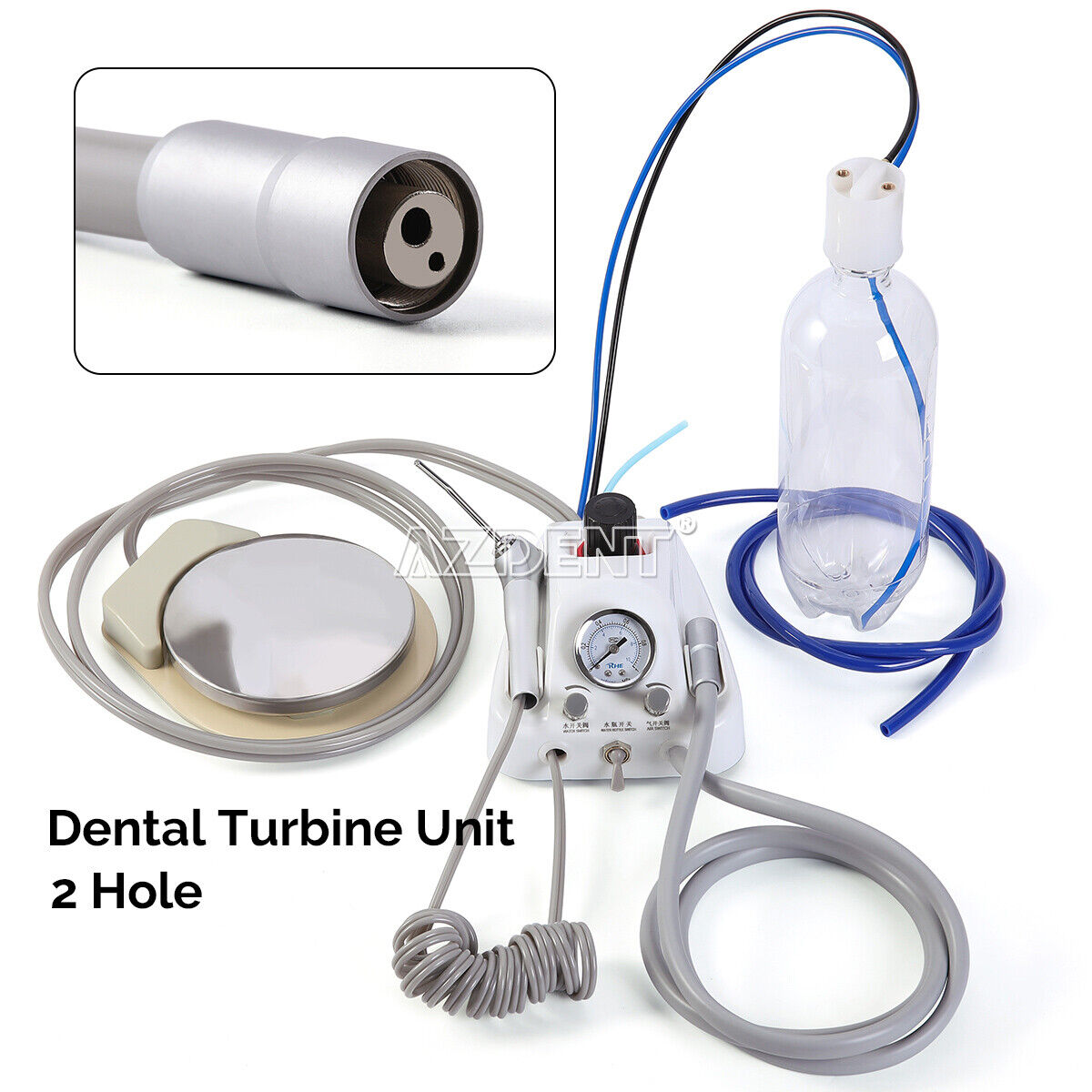 Portable Dental Unit Dental Turbine Unit 2Hole or 4Hole work with Air Compressor