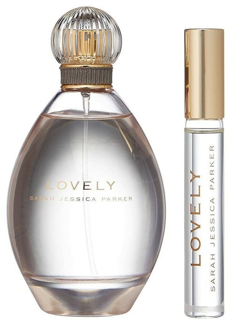 LOVELY by Sarah Jessica Parker Perfume Women 2 pc 3.4 oz Spray + 0.5 oz Mini EDP