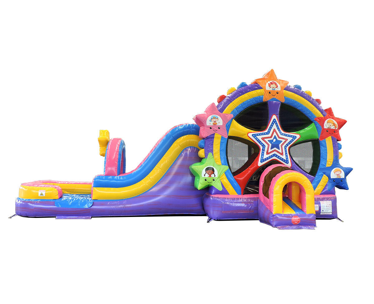 Commercial Mega Ferris Wheel Inflatable Water Slide Bounce House and Blower