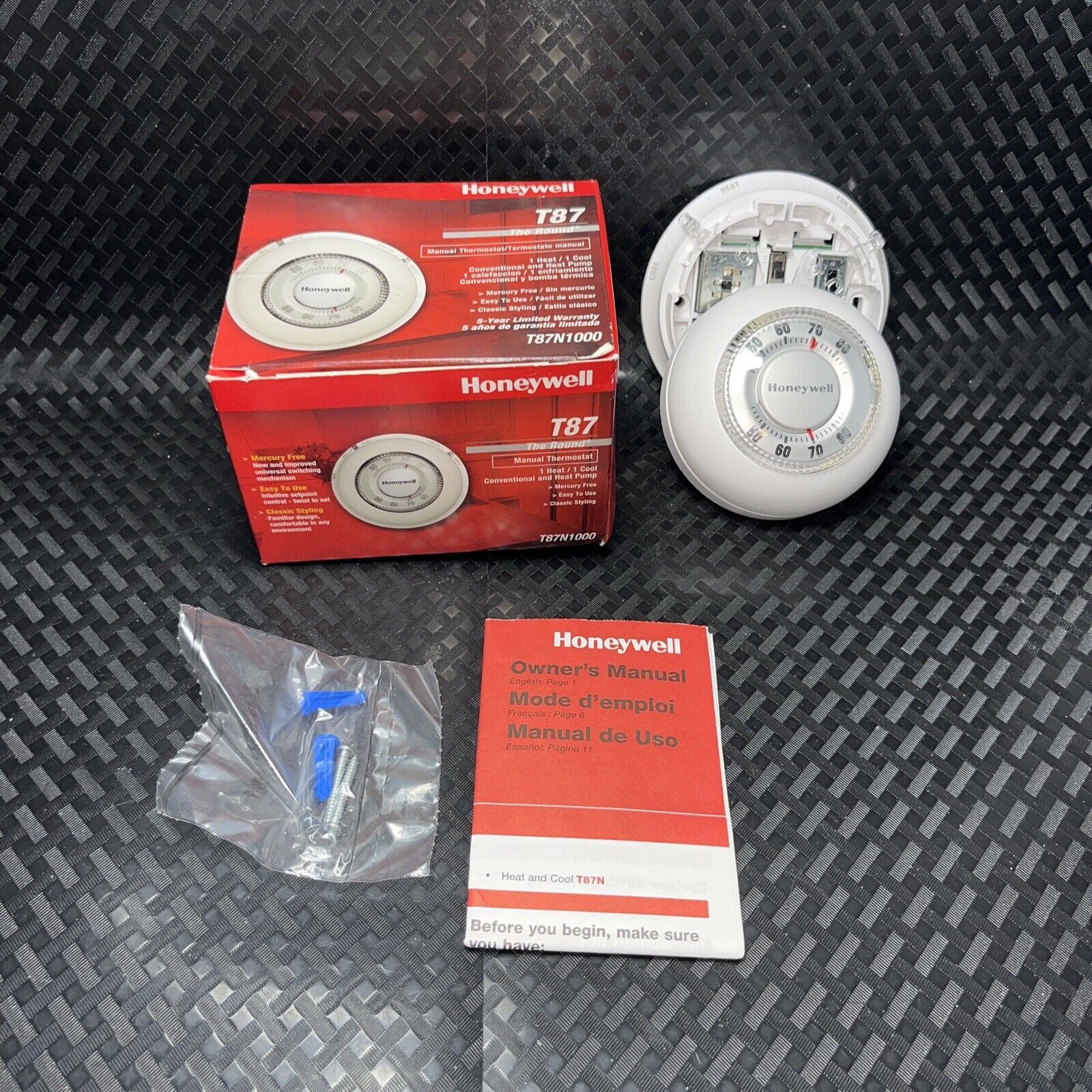 Honeywell The Round Non-Programmable, Mechanical Thermostat T87N1000