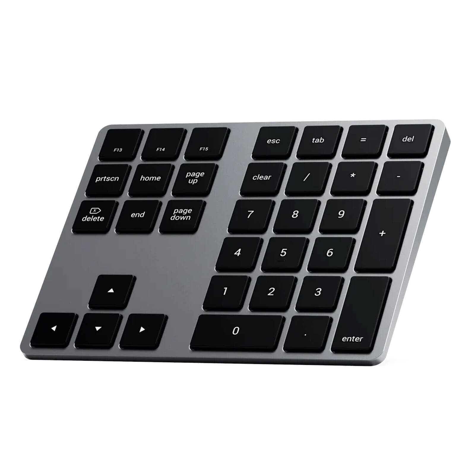 Wireless Numeric Keypad Bluetooth with Shortcut Keys MacOS Satechi Grey