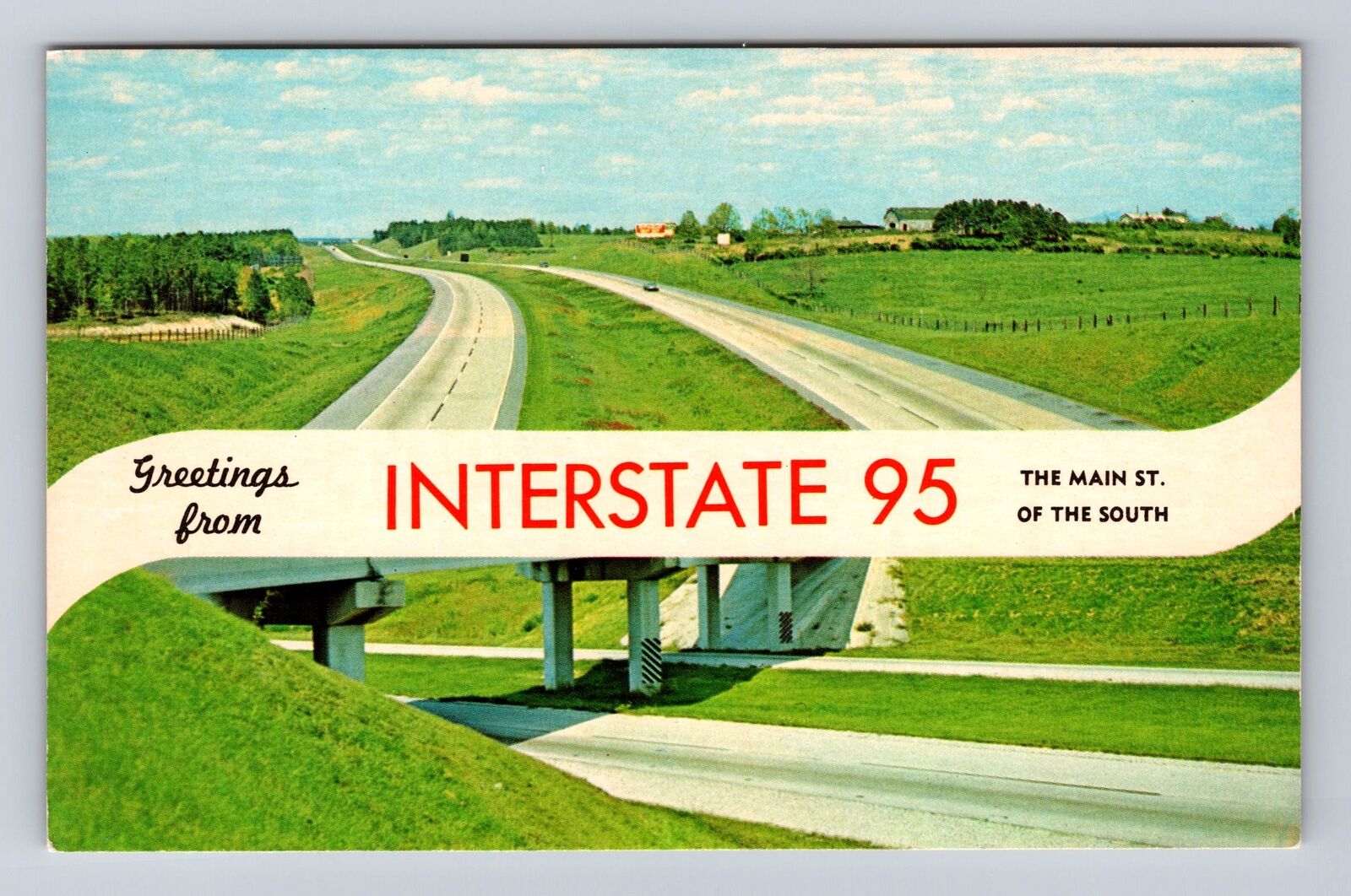 Philadelphia PA-Pennsylvania, General Banner Greeting I-95 Vintage Postcard