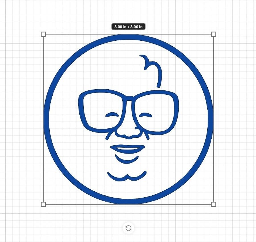 Harry Caray - Chicago Cubs Round Diecut Vinyl Decal/Sticker Large - 3 Inches