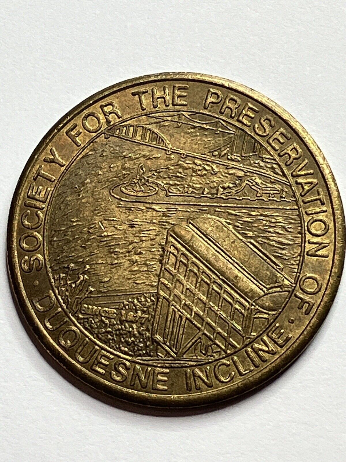 Society for Preservation of the Duquesne Heights Incline Medal Pittsburgh PA sg1