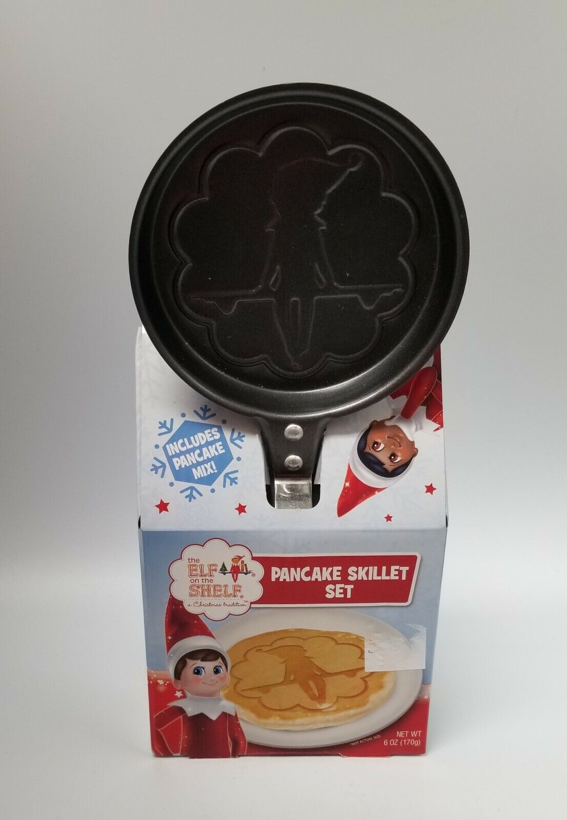 Elf on the Shelf Christmas Pancake Skillet Set - Includes Skillet & Pancake Mix 