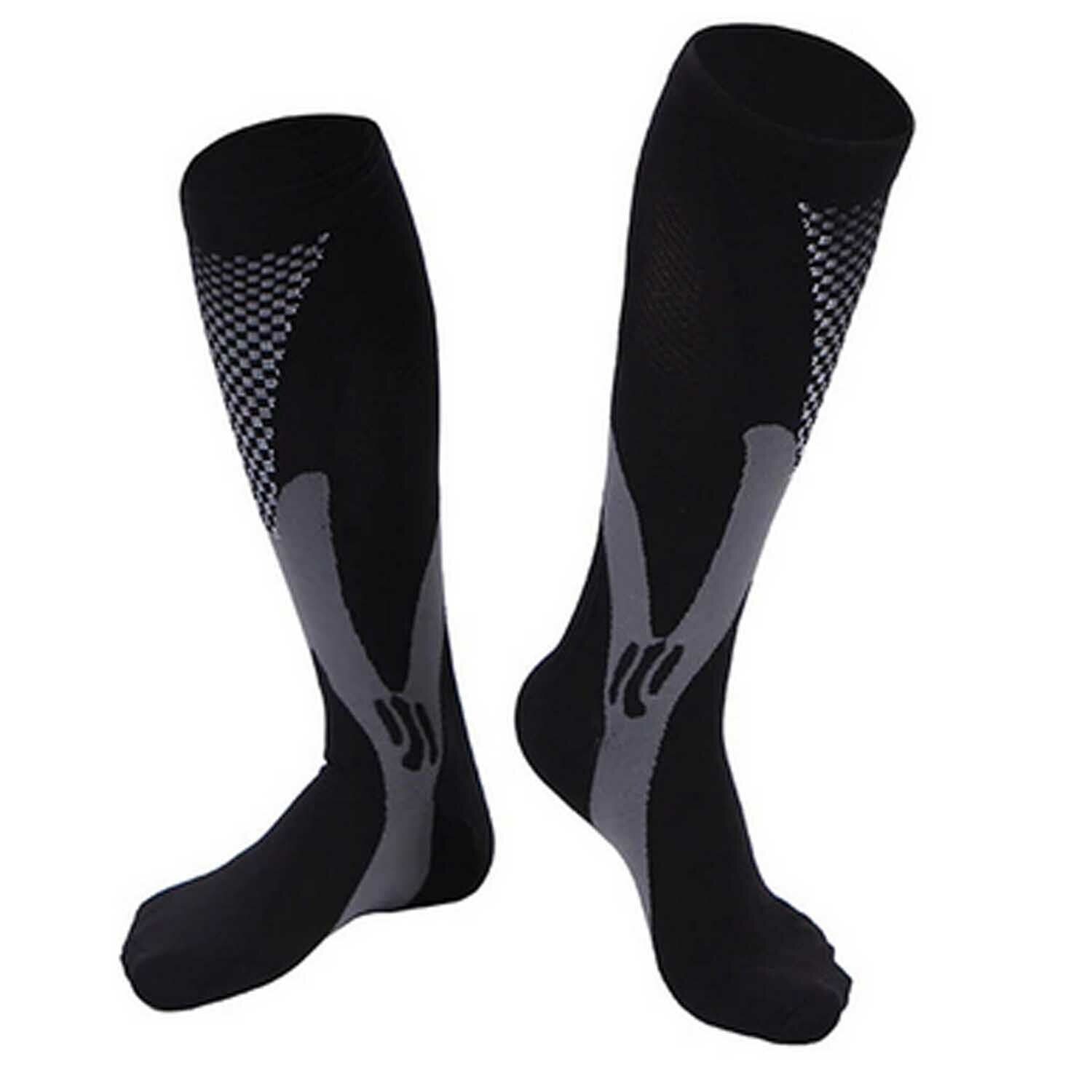5Pairs Compression Socks 30-40 mmhg Knee High Running Sport Long Stockings Ankle