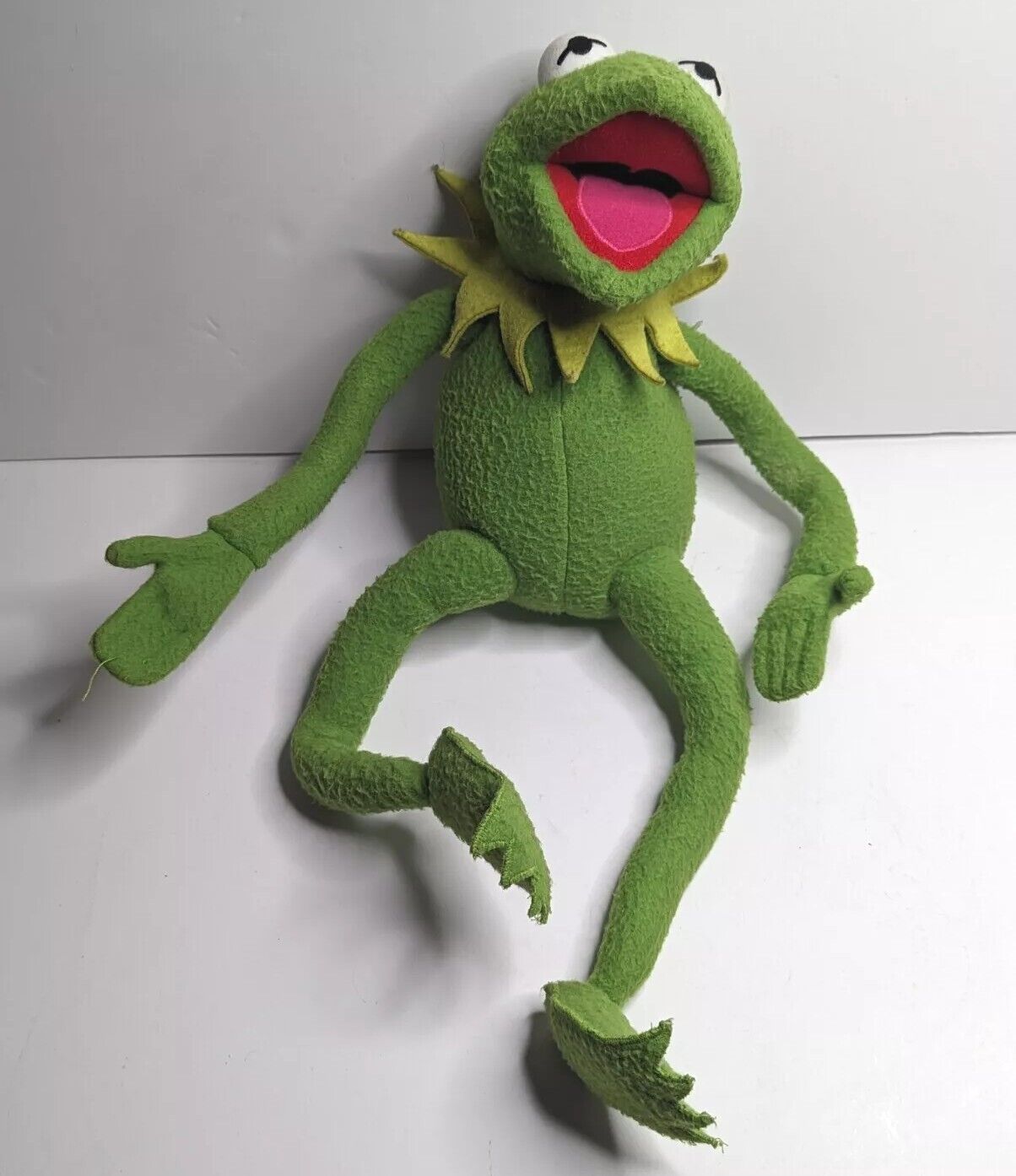 Vintage The Muppets Kermit the Frog Puppet From Eden Toys 24” Plush Stuffed Frog