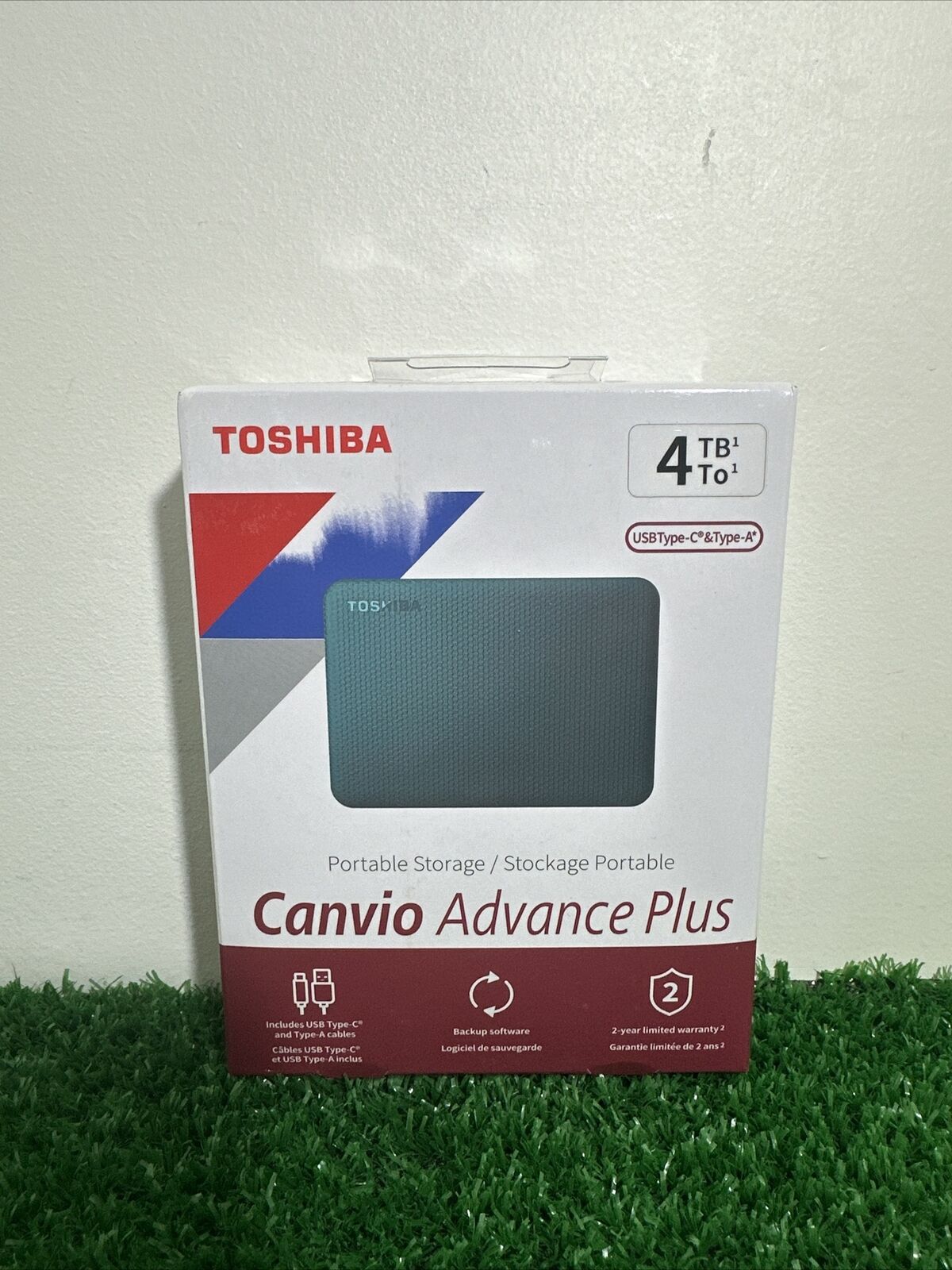 Toshiba Canvio Advance Plus 4TB Ext USB 3.0 Portable Hard Drive *NEW & SEALED*
