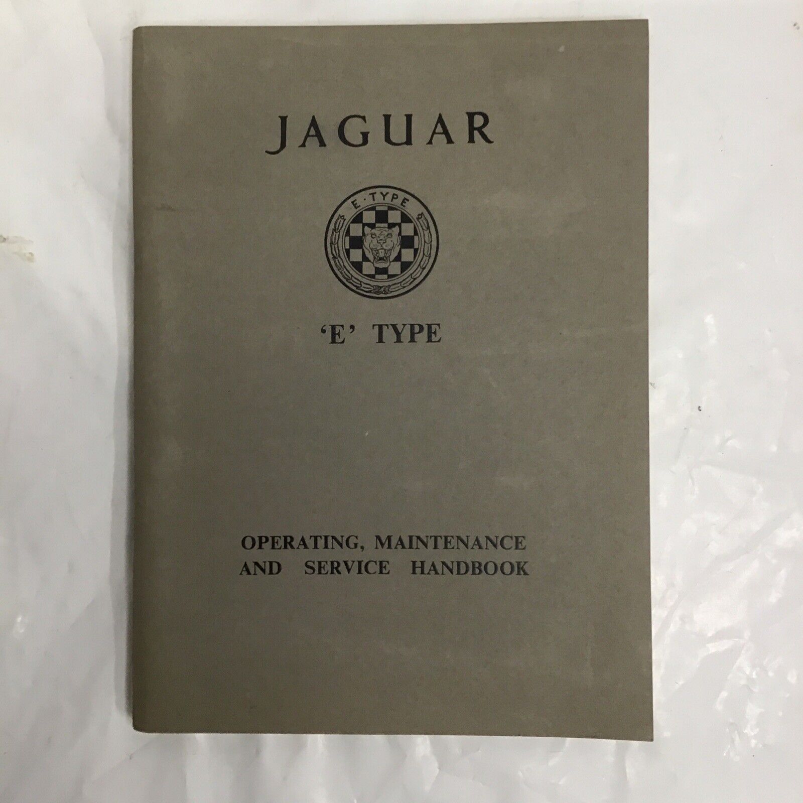 Jaguar E Type Series I 3.8 Litre NOS Owners Manual Unissued