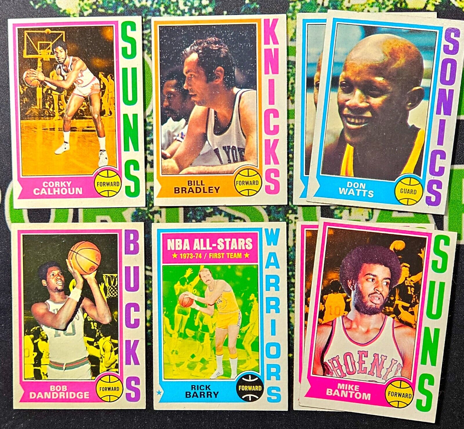 1974-75 Topps 8-Card Vintage Basketball Lot w/ 2 Don Watts Rookies + 5 More