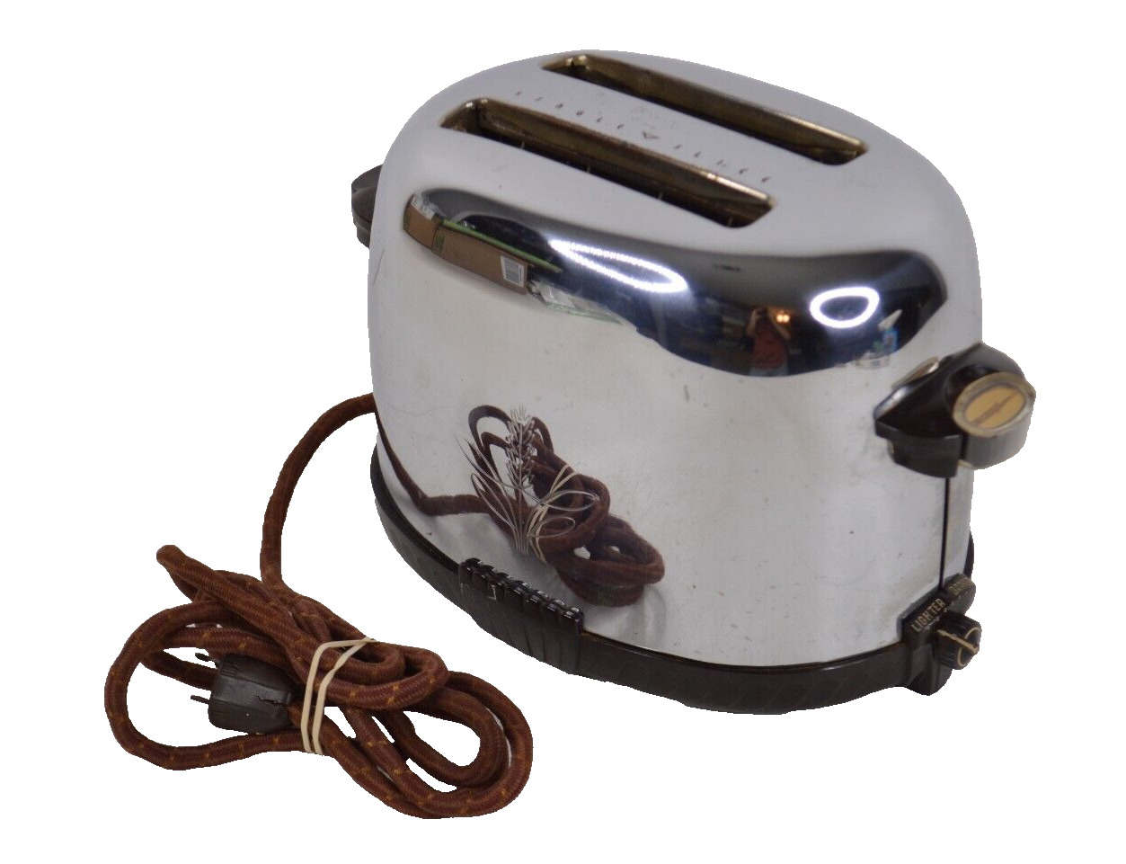 Westinghouse Toaster Chrome w/ Bakelite TO-521 1940s 1950s Vintage PROP WORKS