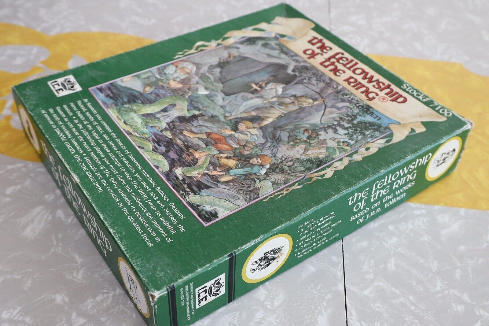 Vintage Fellowship of the Ring Board Game ICE Tolkien Lord Of The Rings 1983