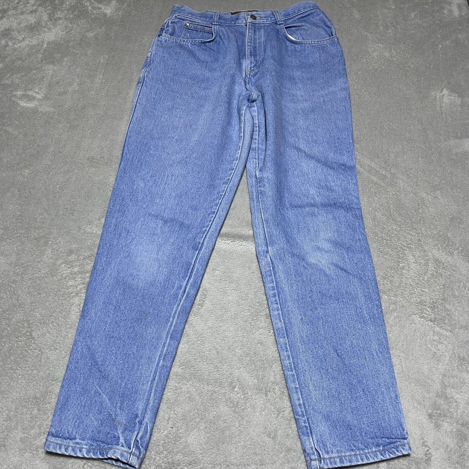 Vintage Bonjour Jeans Womens 13 14 Straight Leg High Waist Denim Blue Jeans 90s