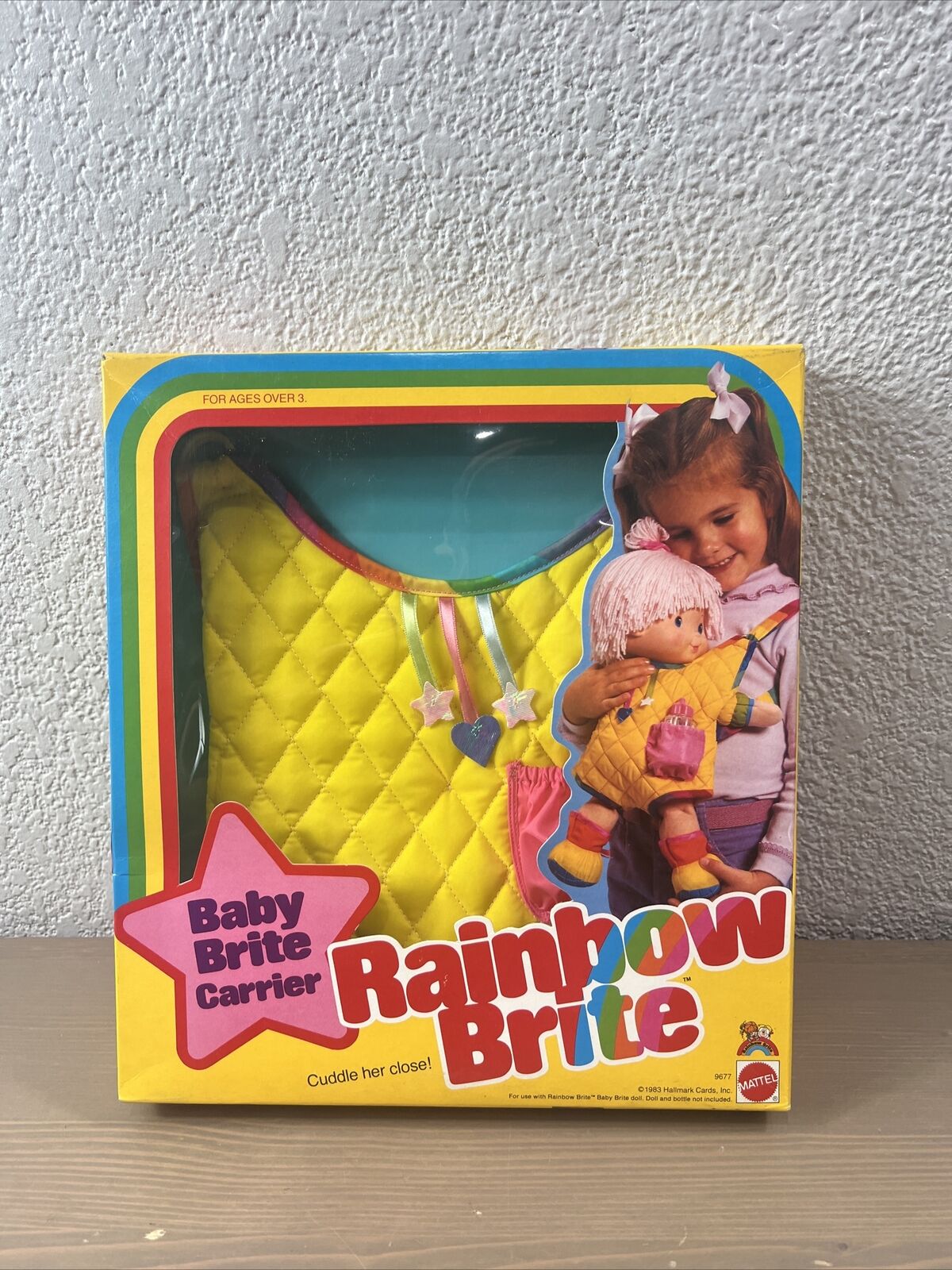 NIB RARE Rainbow Brite Mattel Hallmark 1983 Baby Brite Carrier 