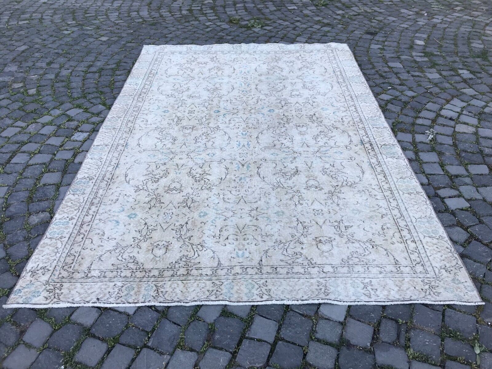 Oriental rug, Gorgeous rug, Vintage turkish rug, 6.2x9.1 ft wool rug area rug
