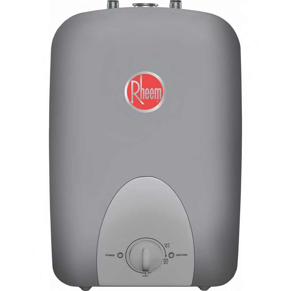 Rheem MiniTank Water Heater Compact Point of Use Electric 120 Volt 1/2/4/6 Gal.