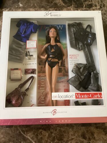 Mattel Barbie Doll On Location Monte Carlo Pink Label From 2006