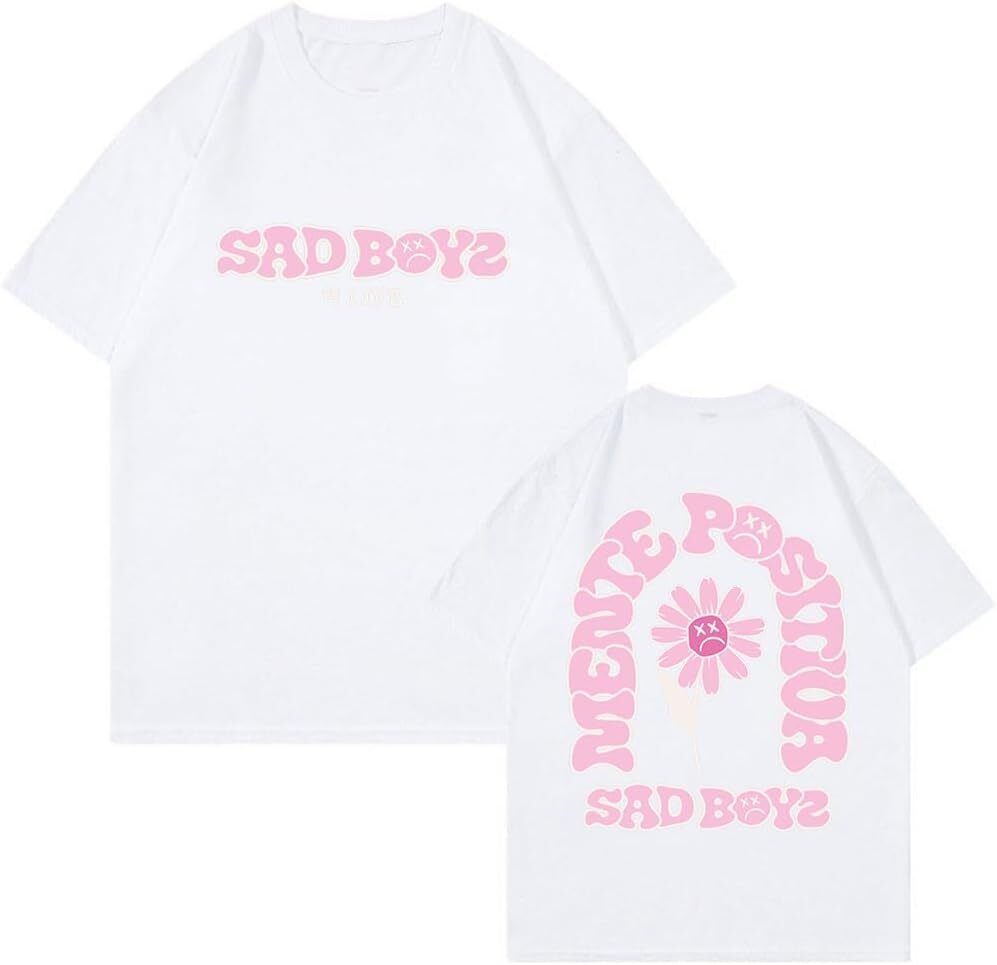 Junior H Sad Boyz 4 Life Flower T-Shirt Crewneck Short Sleeve Tee Women Men
