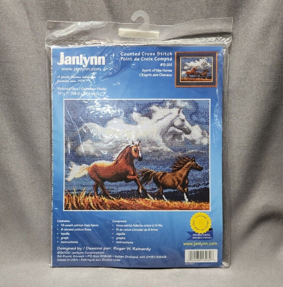 Vintage Janlynn Counted Cross Stitch Kit #13-282 \
