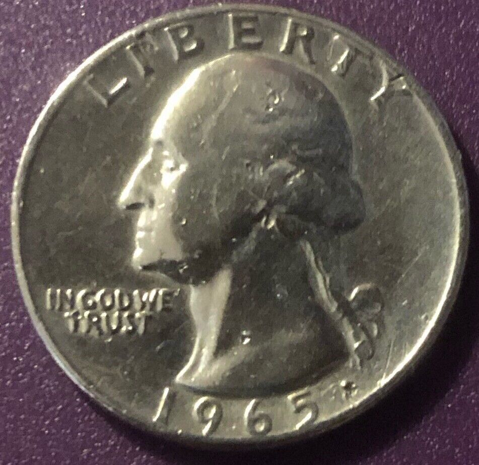 Error Coin Rare 1965 Liberty Washington Quarter No Mint Mark