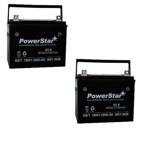 2 pack 12V 35Ah Rechargeable SLA Battery Replaces 12-volt U-1 Battery