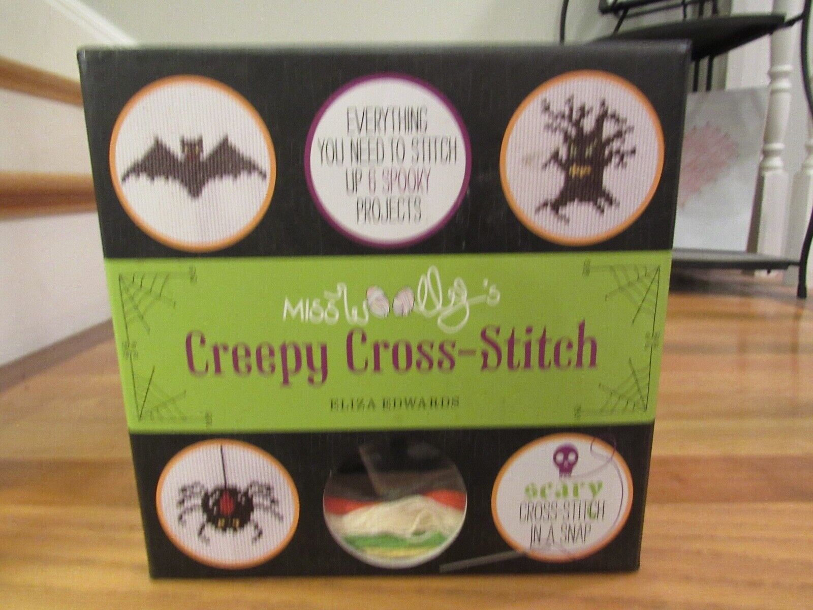 NEW EXC Miss Wooly\'s Creepy Cross Stitch Kit Eliza Edwards 6 projects Halloween 