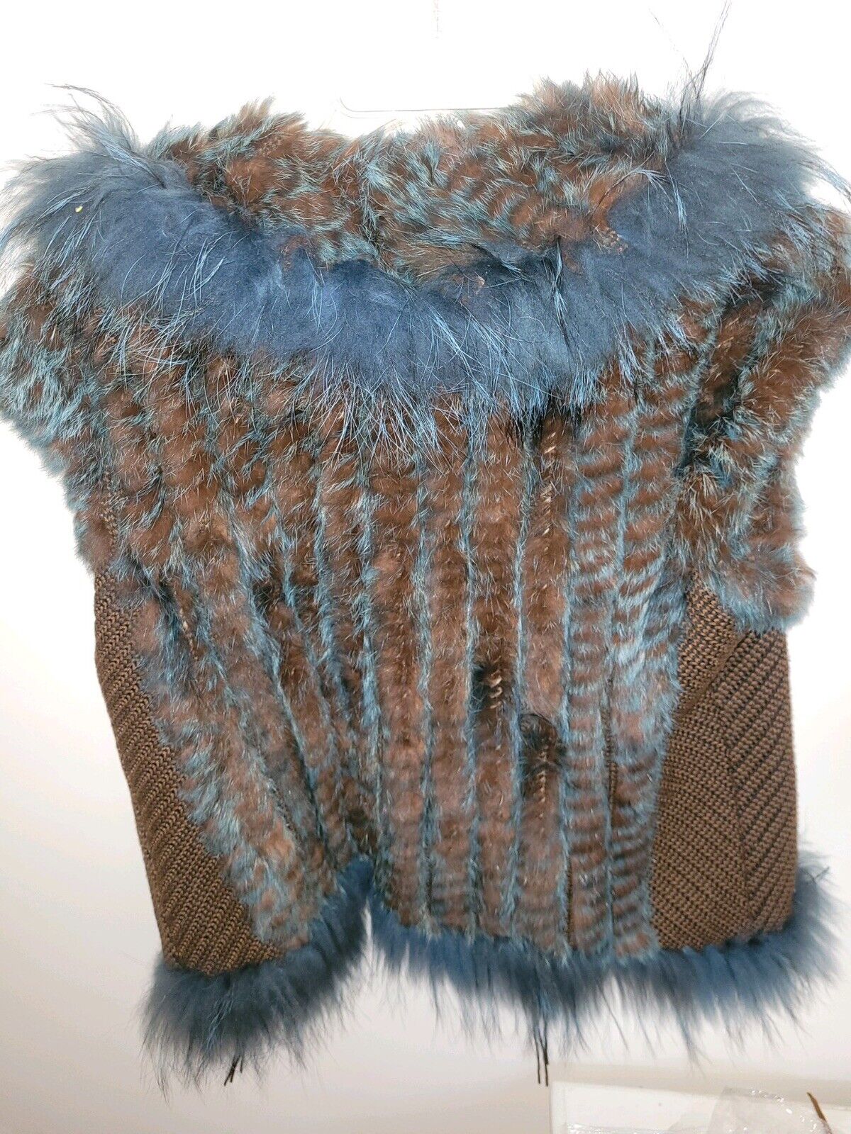 Gorgeous vintage fur vest women Xl