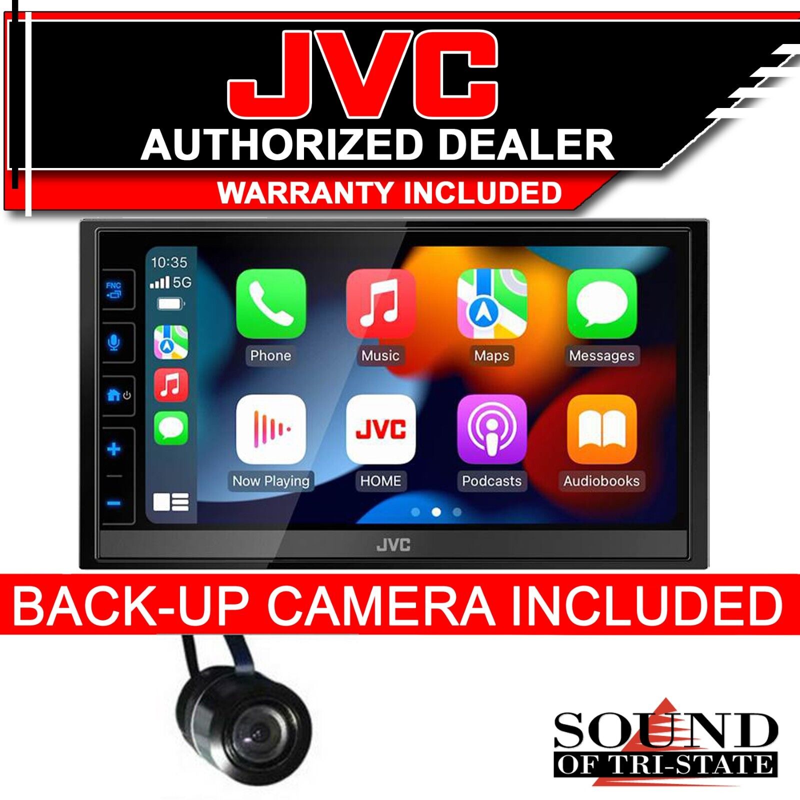 JVC KW-M785BW Mechless Receiver w/ Bullet Style Backup Camera