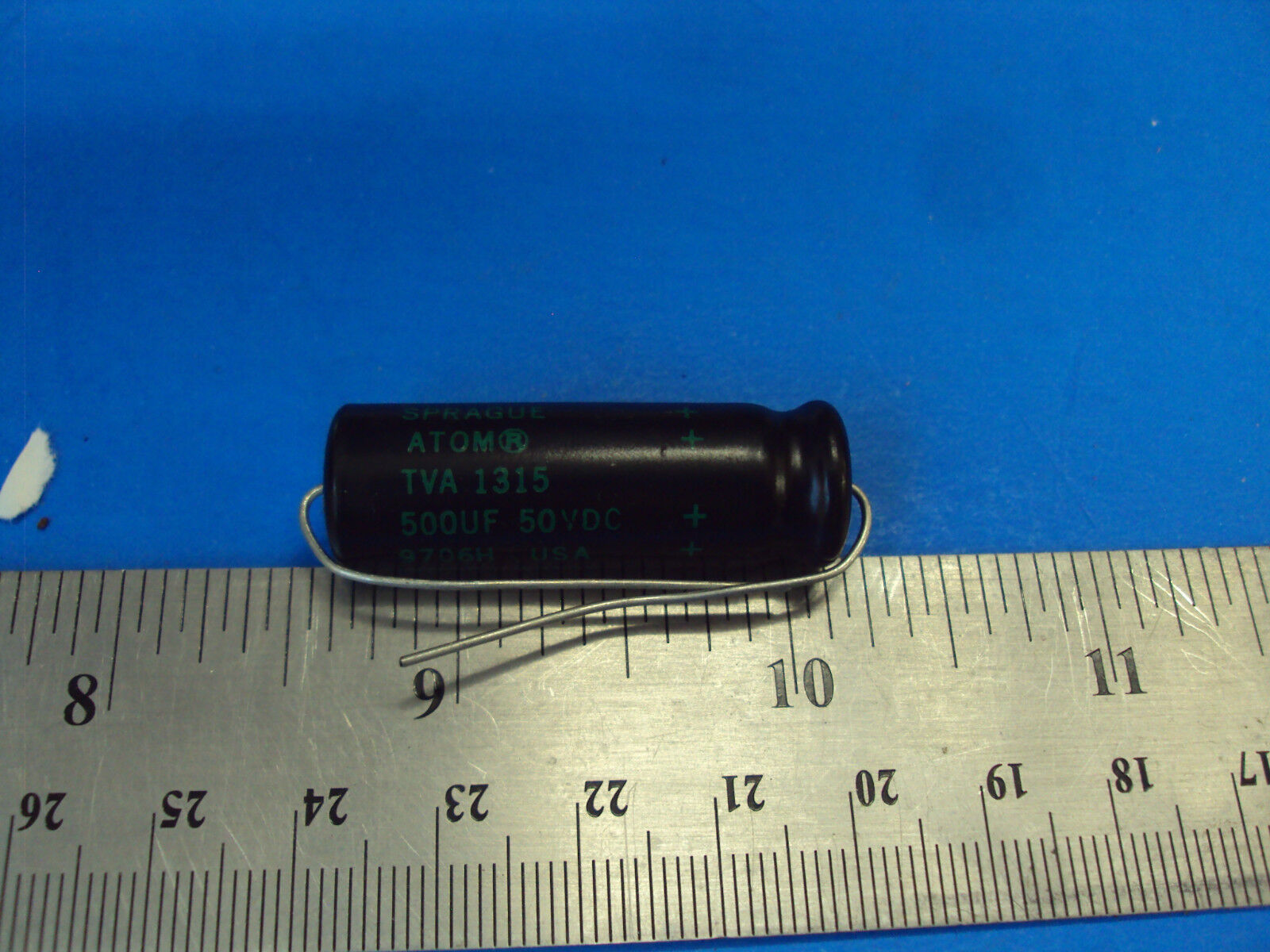 8E 1-PCS TVA-1315 Capacitor Sprague Atom 500uf 50V Tube Amp Made in USA 