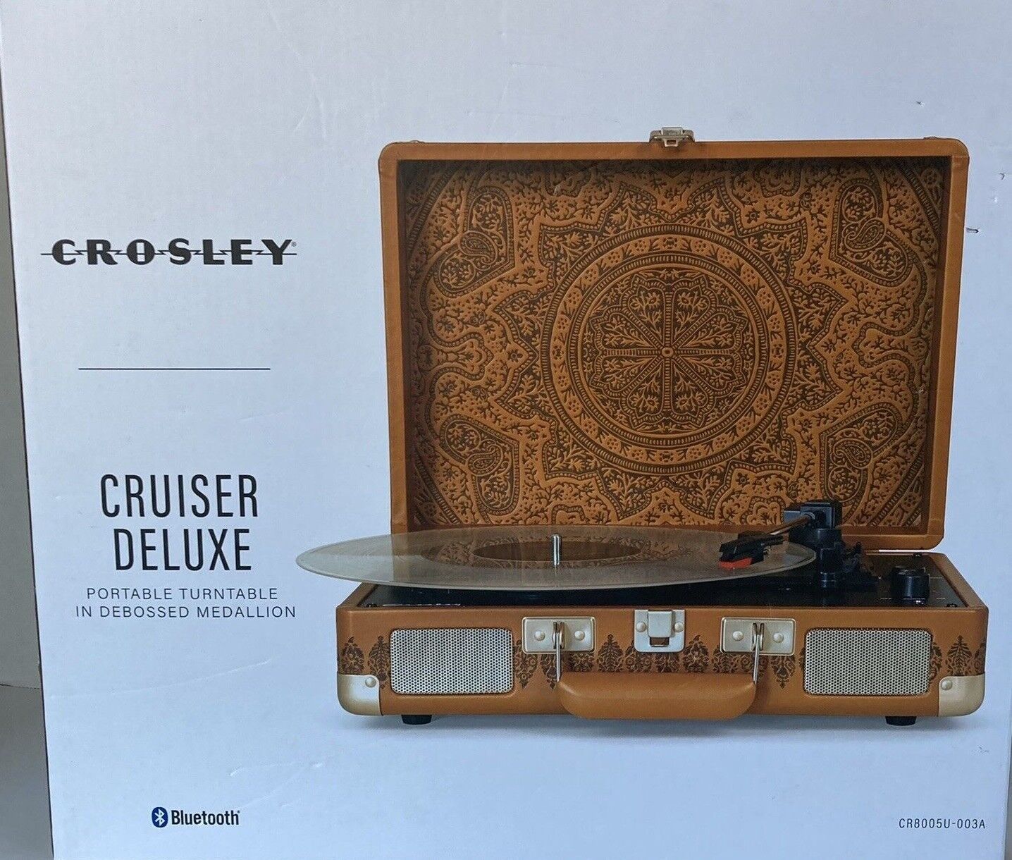 Crosley Cruiser Deluxe 3-Speed Bluetooth Turntable Record Player - Brand NEW