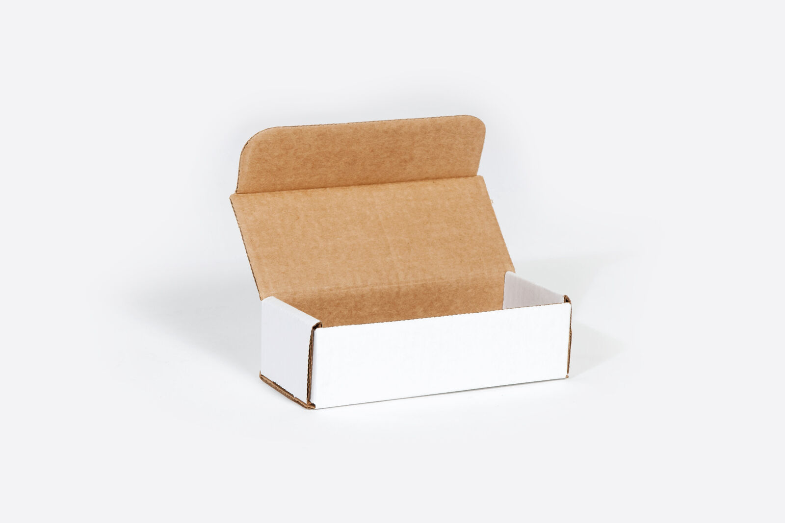 50/cs White Corrugated Mailer Boxes, Reuseable Kraft Carton 7x5x2