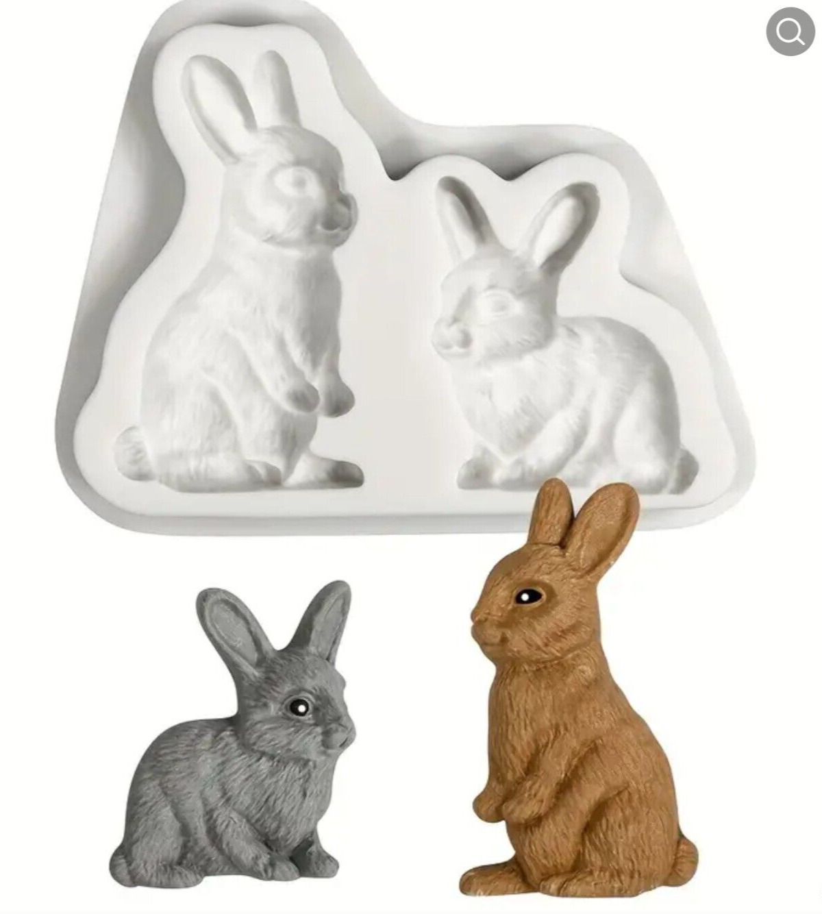 easter bunny rabbit mold food safe fondant resin clay FAST 