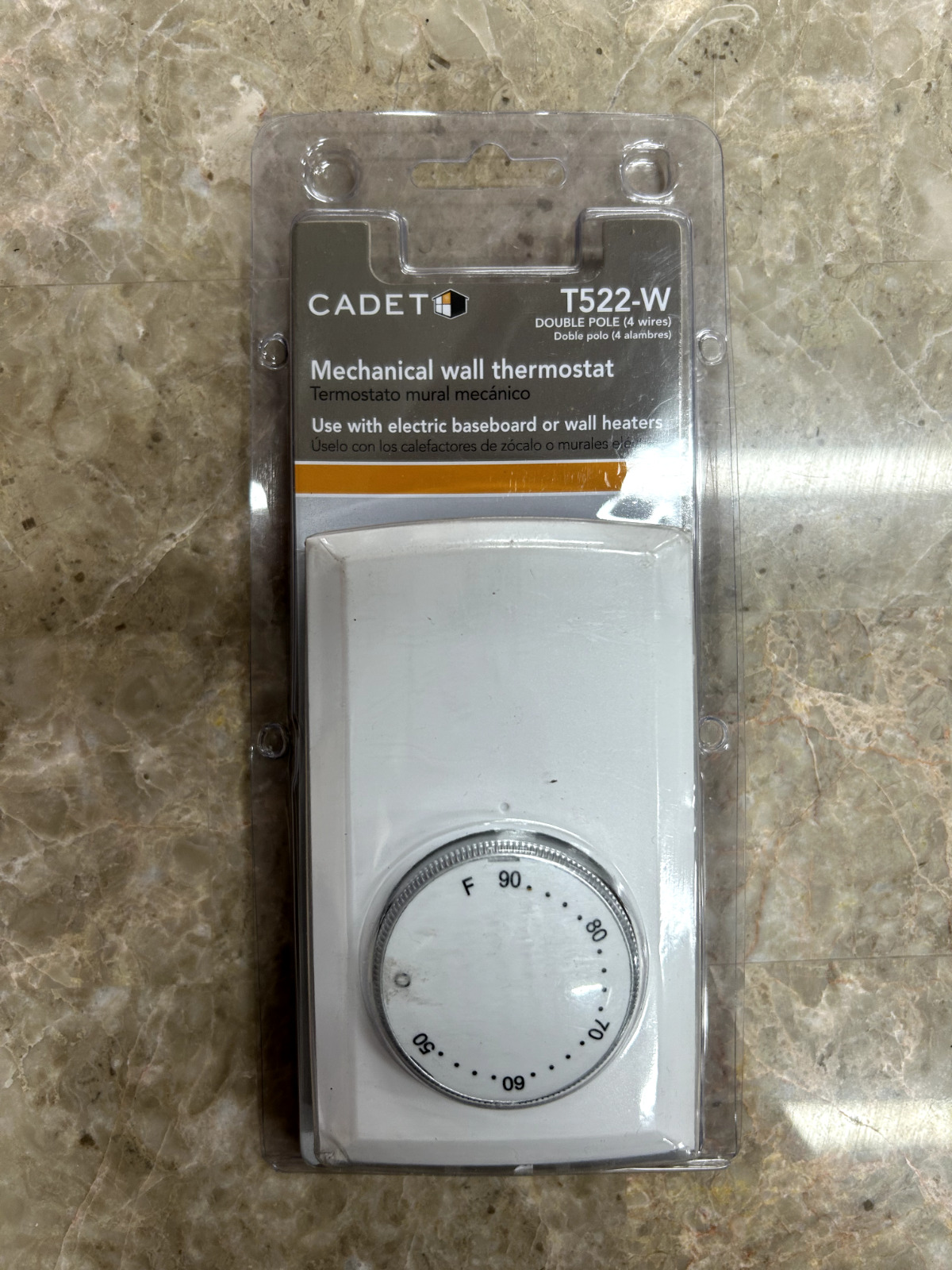 Cadet Mechanical Wall Thermostat - T522-W
