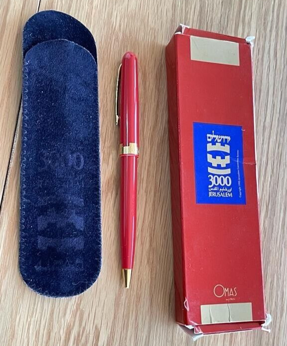 Omas Pen EXTRA 3000 Original Box Bologna Italy Red
