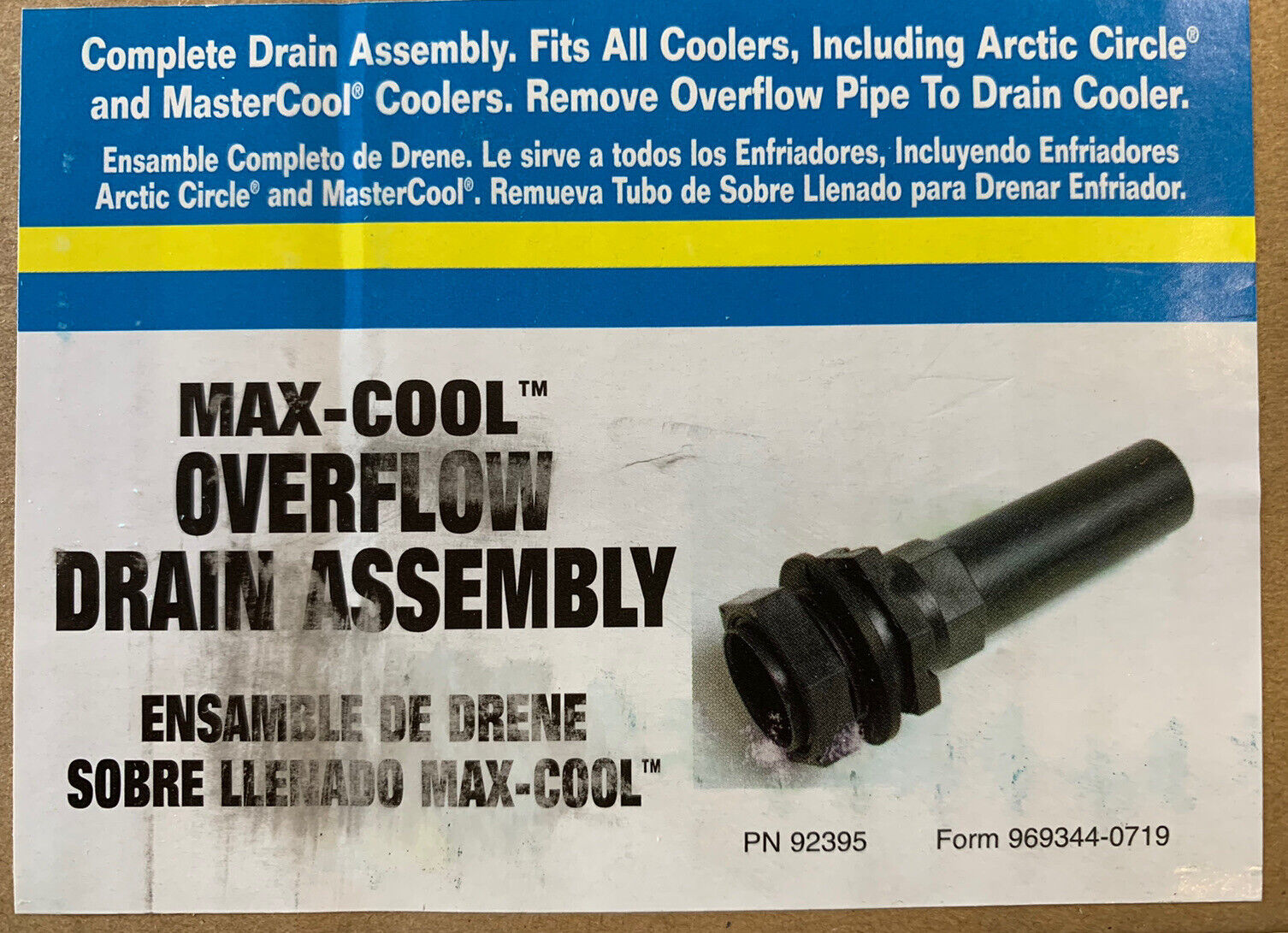 Lot of (24) Dial 92395 Max Cool Overflow Drain Assembly, New 