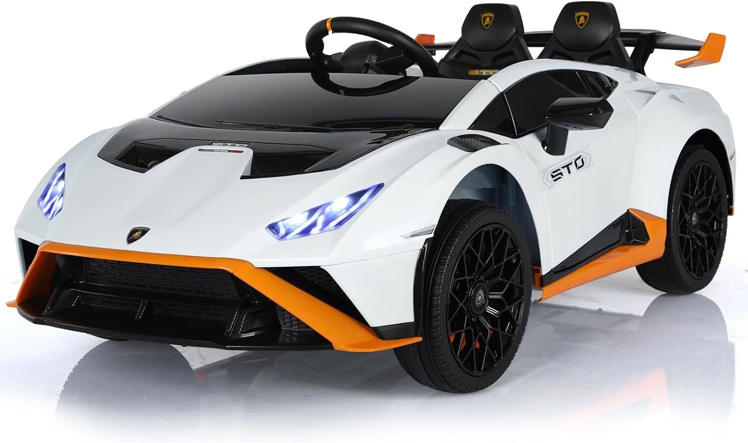 12V/24V Kids Electric Ride On Car Lamborghini with Music LED Headlights 2 Speeds