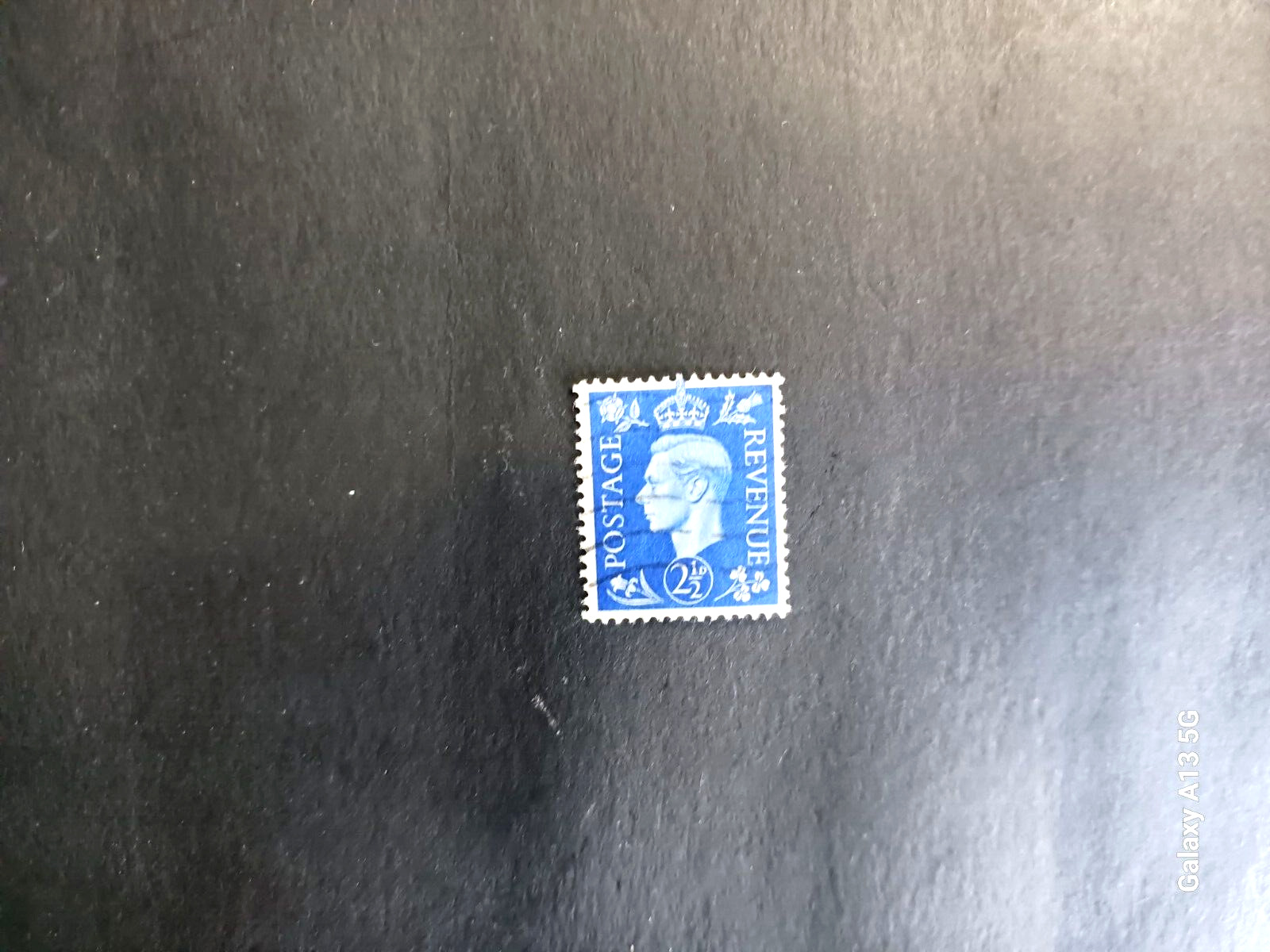 1930s George v1 2.5p  Dark Blue Stamp watermarked