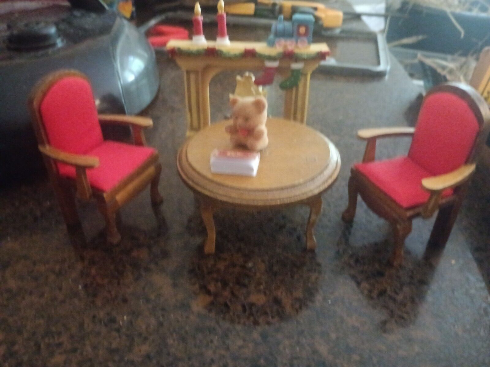 Vintage Doll House Dining Miniature Set
