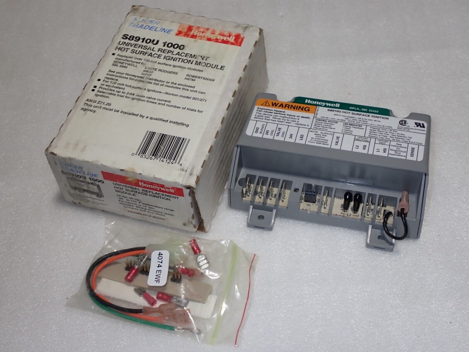 Honeywell S8910U1000 Universal Replacement Hot Surface Ignition Module