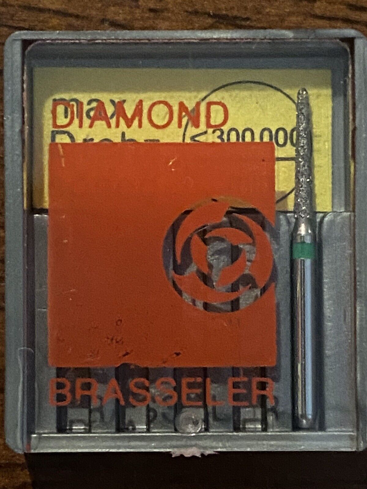 Antique  HTF “ Brasseler “ Diamond & Carbide Dental Bur (1)