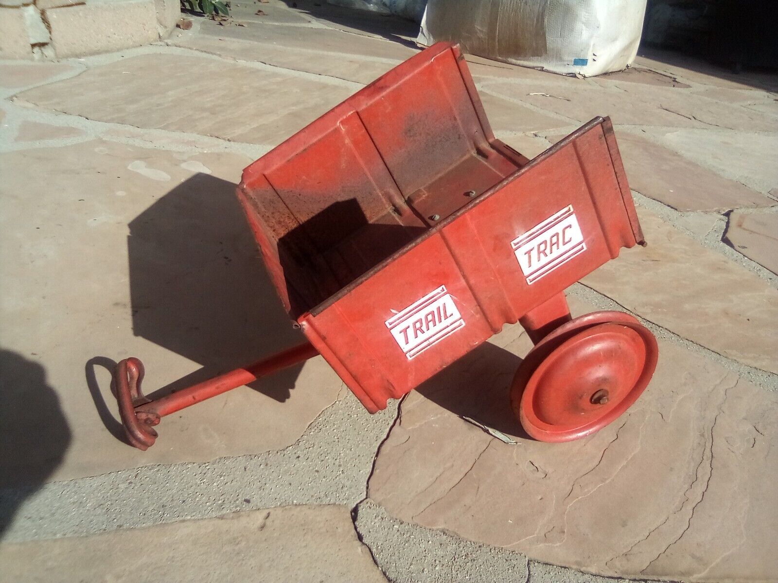 Murray  peddle trac Tractor  Trac Trail trailer Vintage