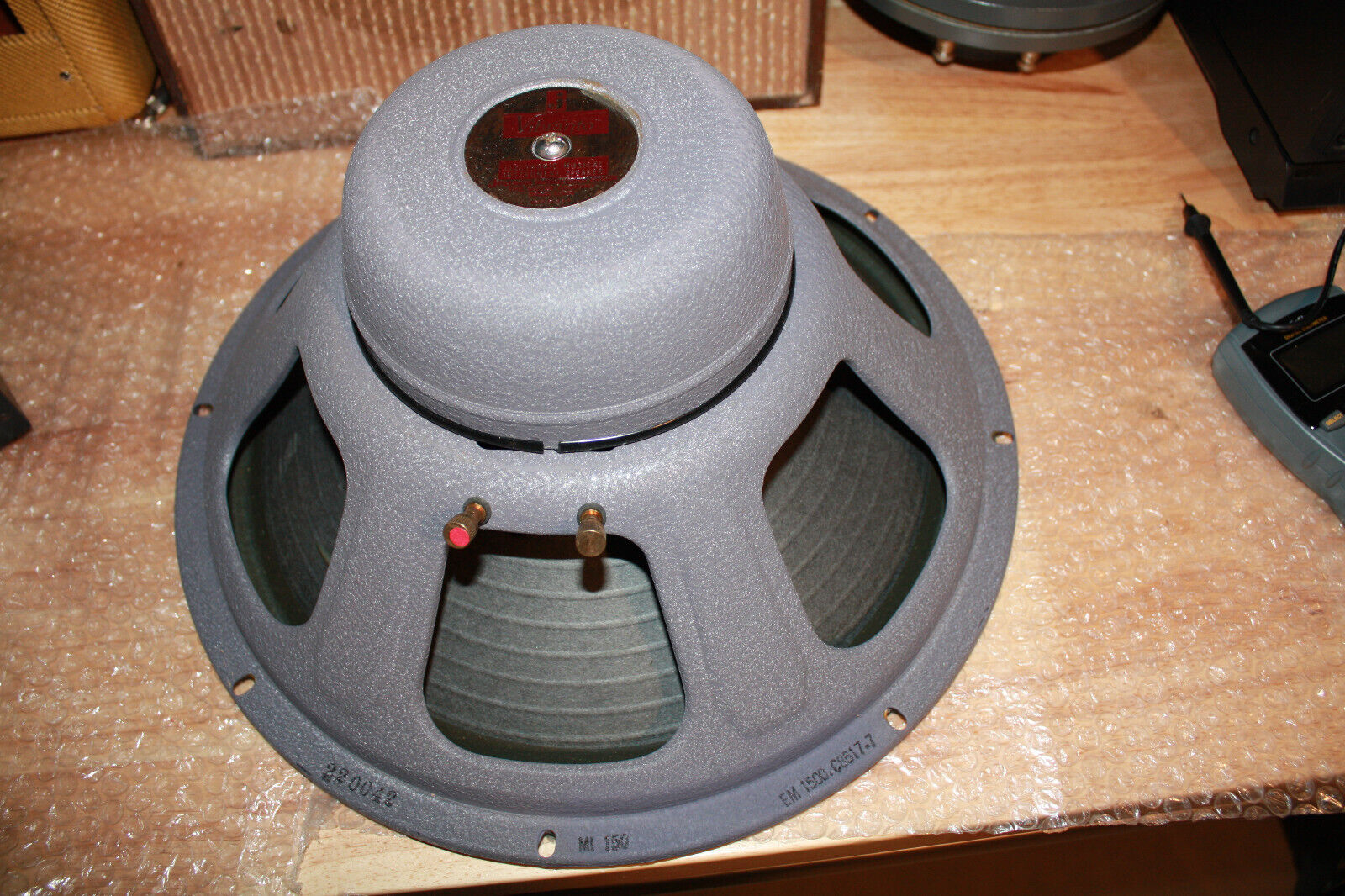 1970 Jensen MI-150/EM1500 Bass Speaker, Near Mint Orig. 8 Ohm Cone, Sounds Great